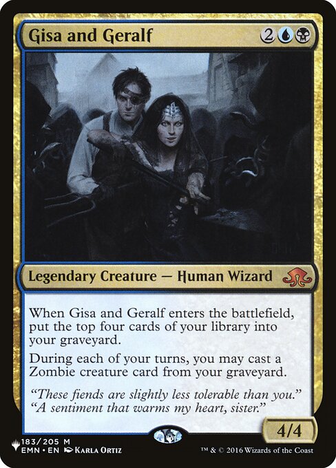 Gisa and Geralf (The List) Near Mint