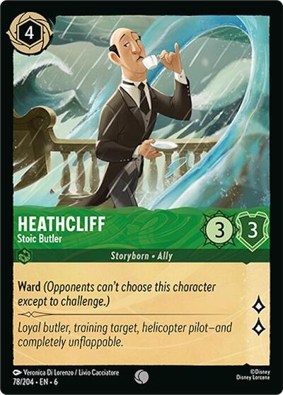 Heathcliff - Stoic Butler (Azurite Sea) Near Mint Cold Foil