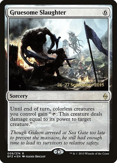 Gruesome Slaughter (Promos: Prerelease Cards) Near Mint Foil