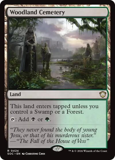 Woodland Cemetery (Commander: Secrets of Strixhaven) Near Mint