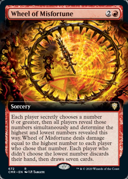 Wheel of Misfortune (Extended Art) (Commander Legends) Damaged / Poor