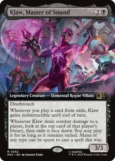 Klaw, Master of Sound (Extended Art) (Commander: Marvel Super Heroes) Near Mint
