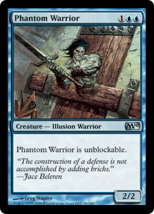 Phantom Warrior (Magic 2010 Core Set) Light Play