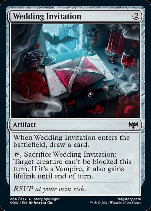 Wedding Invitation (Innistrad: Crimson Vow) Medium Play Foil