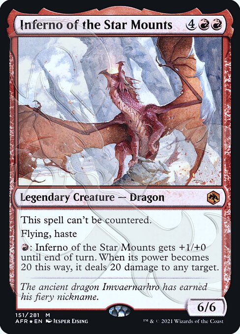 Inferno of the Star Mounts (AFR Ampersand Promos) Near Mint Foil