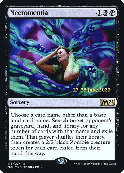 Necromentia (Promos: Prerelease Cards) Medium Play Foil