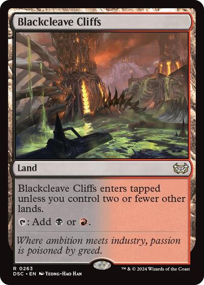 Blackcleave Cliffs (Commander: Duskmourn: House of Horror) Light Play