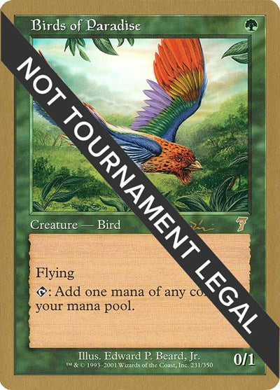 Birds of Paradise - 2001 Jan Tomcani (7ED) (World Championship Decks) Medium Play