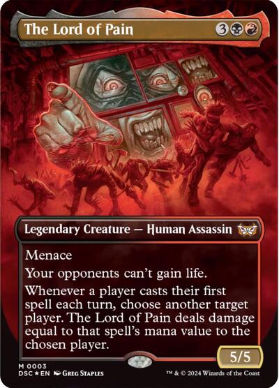 The Lord of Pain (Borderless) (Commander: Duskmourn: House of Horror) Light Play Foil