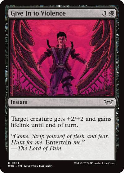 Give In to Violence (Duskmourn: House of Horror) Near Mint