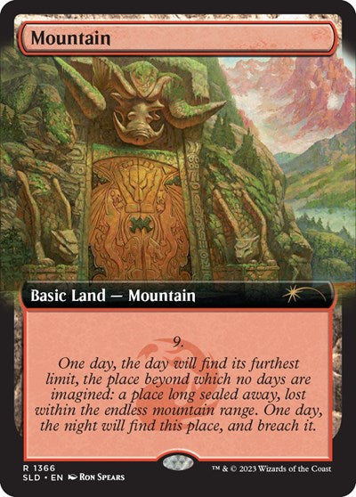 Mountain (1366) (Secret Lair) Near Mint Foil