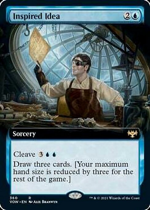 Inspired Idea (Extended Art) (Innistrad: Crimson Vow) Medium Play Foil