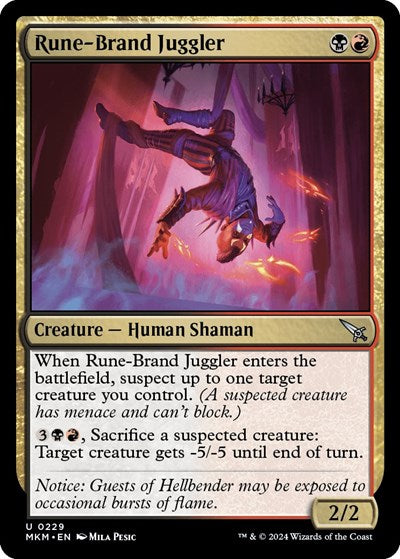 Rune-Brand Juggler (Murders at Karlov Manor) Light Play Foil