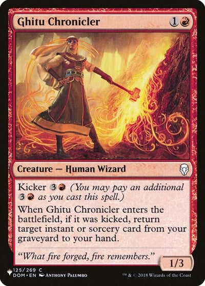 Ghitu Chronicler (The List) Near Mint