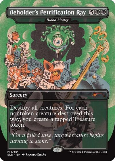 Beholder's Petrification Ray - Blood Money (Secret Lair) Near Mint
