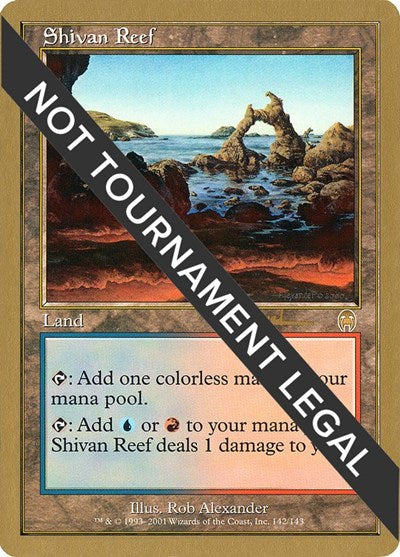 Shivan Reef - 2001 Antoine Ruel (APC) (World Championship Decks) Damaged / Poor