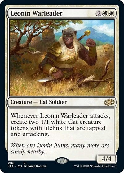 Leonin Warleader (Jumpstart 2022) Medium Play