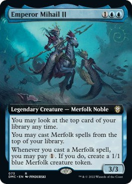 Emperor Mihail II (Extended Art) (Commander: Dominaria United) Light Play