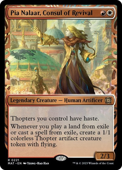 Pia Nalaar, Consul of Revival (Halo Foil) (March of the Machine: The Aftermath) Light Play Foil