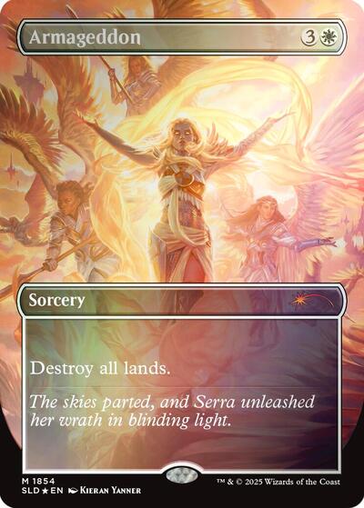 Armageddon (Rainbow Foil) (Secret Lair) Light Play Foil