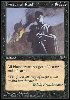 Nocturnal Raid (Mirage) Medium Play