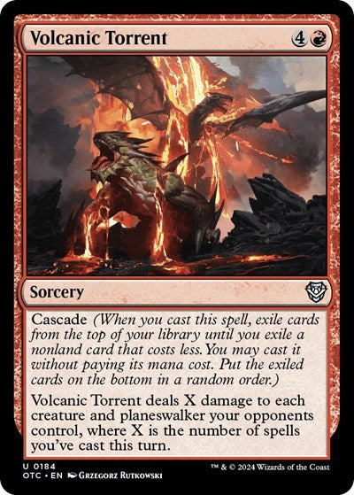 Volcanic Torrent (Commander: Outlaws of Thunder Junction) Light Play