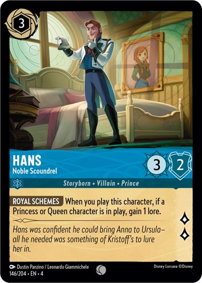 Hans - Noble Scoundrel (Ursula's Return) Near Mint Cold Foil