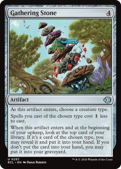 Gathering Stone (Lorwyn Eclipsed) Light Play Foil