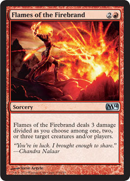 Flames of the Firebrand (Magic 2014 Core Set) Damaged / Poor