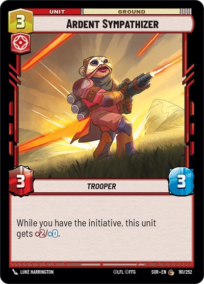 Ardent Sympathizer (Spark of Rebellion) Near Mint Foil
