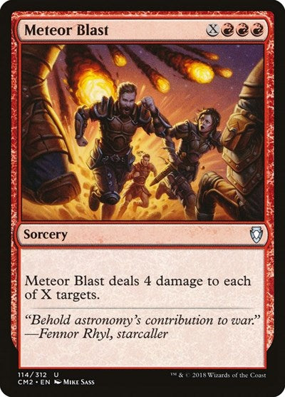 Meteor Blast (Commander Anthology Volume II) Light Play