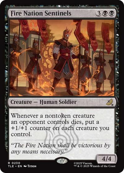 Fire Nation Sentinels (Avatar: The Last Airbender: Eternal-Legal) Light Play Foil