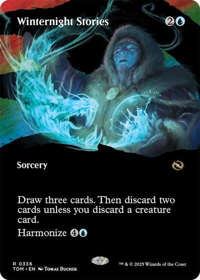 Winternight Stories (Borderless) (Tarkir: Dragonstorm) Light Play Foil