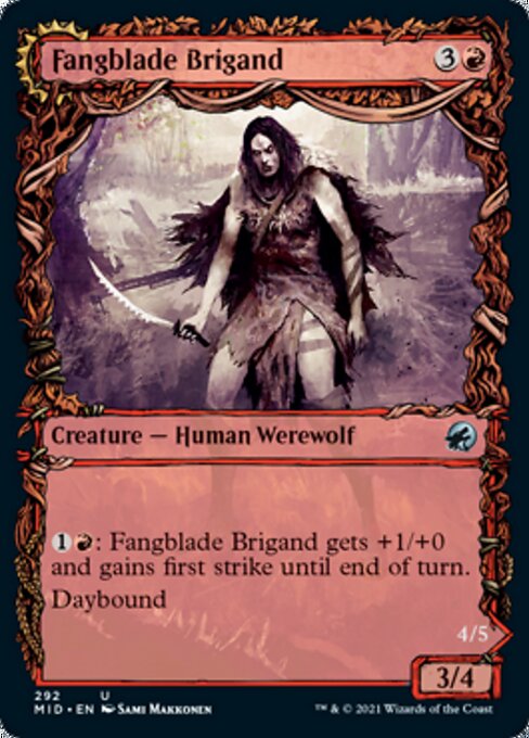 Fangblade Brigand / Fangblade Eviscerator (Showcase) (Innistrad: Midnight Hunt) Near Mint Foil