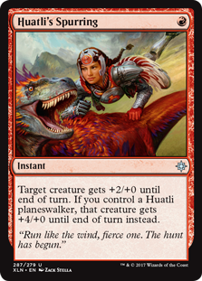 Huatli's Spurring (Ixalan) Damaged / Poor