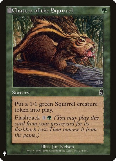 Chatter of the Squirrel (Mystery Booster) Near Mint