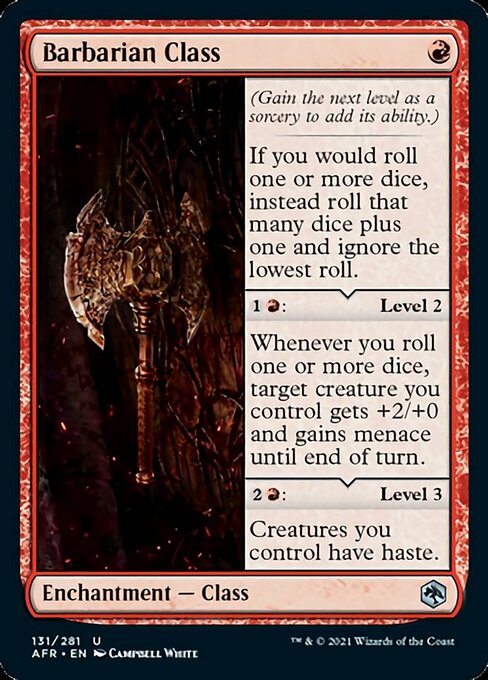 Barbarian Class (Adventures in the Forgotten Realms) Light Play Foil