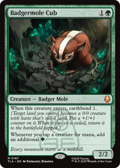 Badgermole Cub (Avatar: The Last Airbender) Near Mint Foil