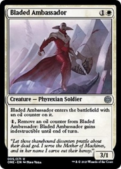 Bladed Ambassador (Phyrexia: All Will Be One) Near Mint Foil
