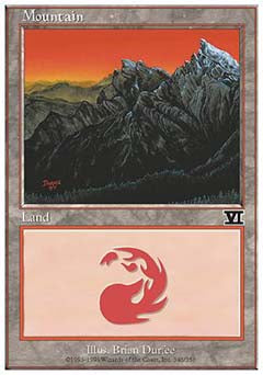 Mountain (346) (Classic 6th Edition) Medium Play
