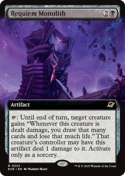 Requiem Monolith (Extended Art) (Edge of Eternities) Light Play Foil