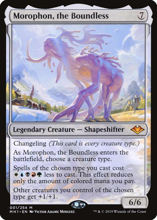 Morophon, the Boundless (Promo Pack: Innistrad: Midnight Hunt) Light Play Foil