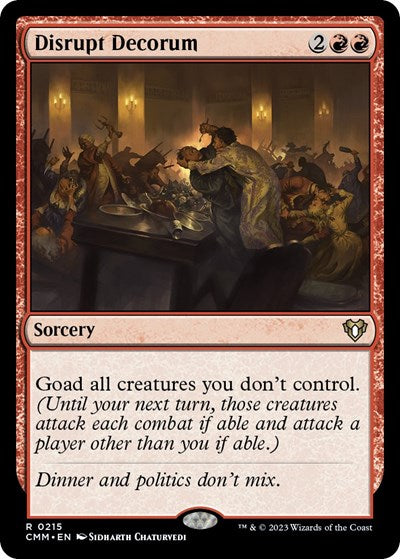 Disrupt Decorum (Commander Masters) Light Play