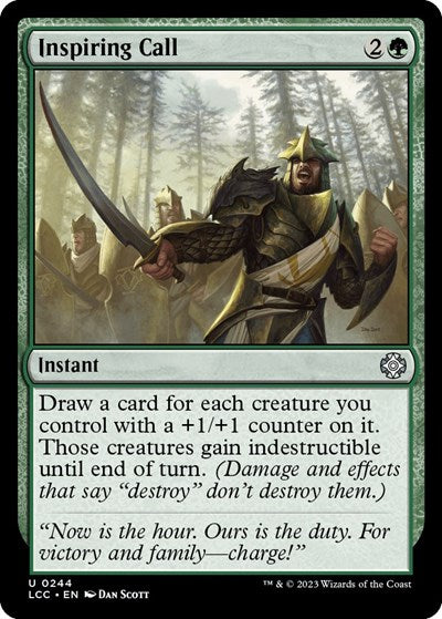 Inspiring Call (Commander: The Lost Caverns of Ixalan) Light Play