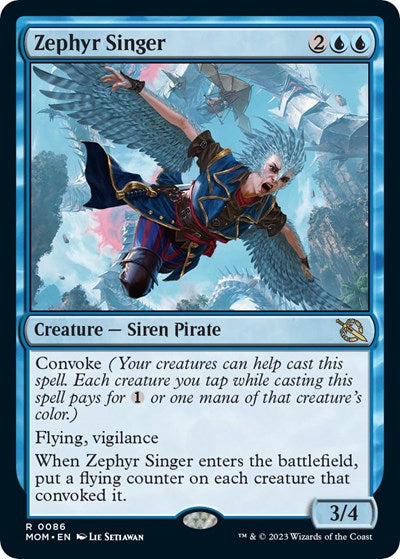 Zephyr Singer (March of the Machine) Medium Play Foil