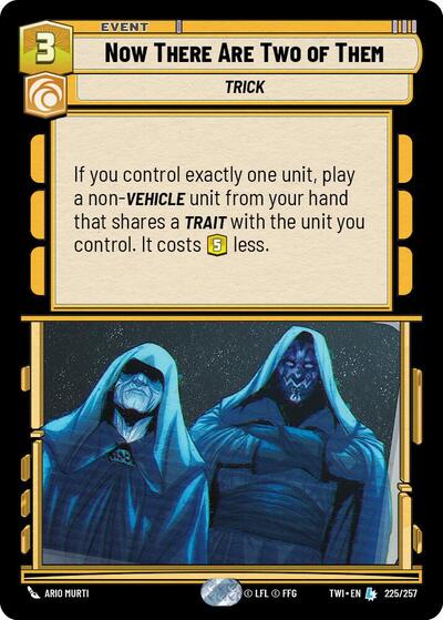 Now There Are Two of Them (Twilight of the Republic) Near Mint Foil
