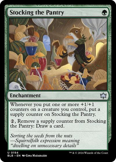 Stocking the Pantry (Bloomburrow) Near Mint Foil