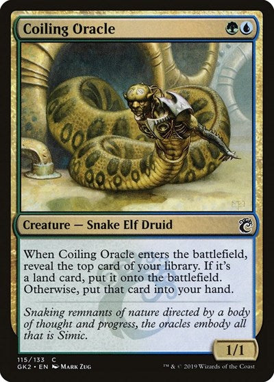Coiling Oracle (Ravnica Allegiance: Guild Kits) Light Play