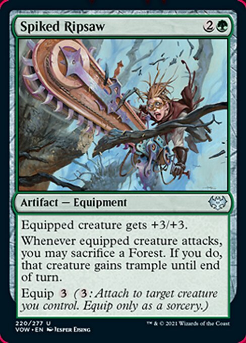 Spiked Ripsaw (Innistrad: Crimson Vow) Light Play