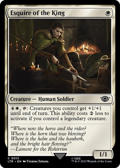 Esquire of the King (Universes Beyond: The Lord of the Rings: Tales of Middle-earth) Light Play Foil